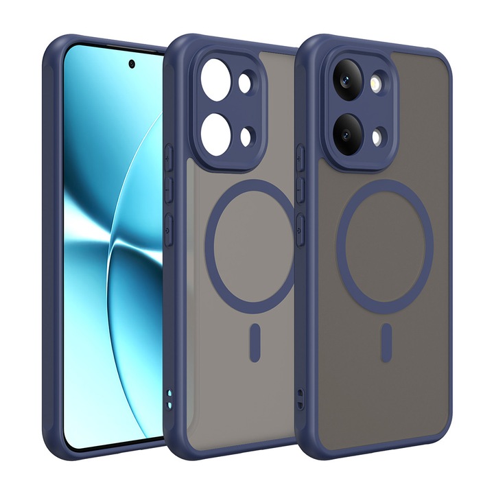 Tok Xiaomi Poco X8 Pro Max telefonhoz - Techsuit HaloFrost II MagSafe - Sötétkék