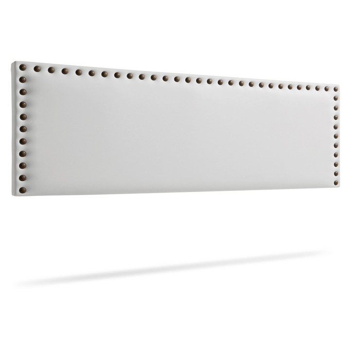 MODENA Kárpitozott Fejtámla Bársony 130x55x8 cm - Fehér - Moonia