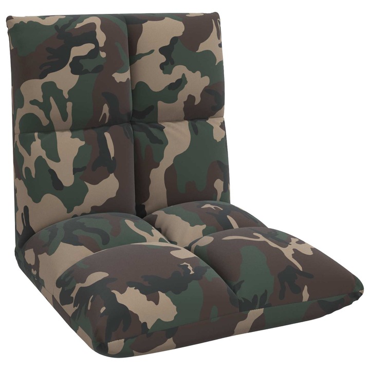 Scaun de podea vidaXL, Gri inchis 50 x 61 x 57 cm Catifea