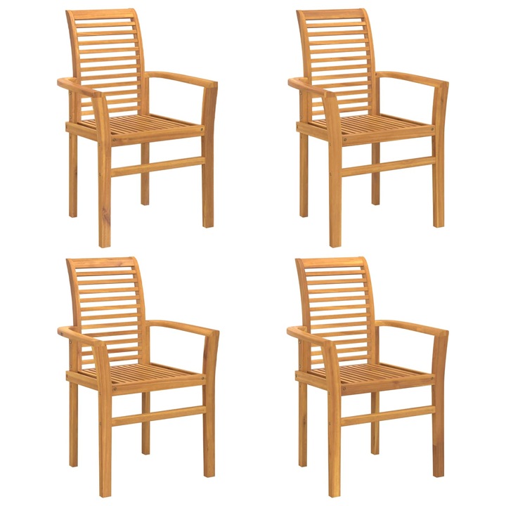 Set Scaun de sufragerie vidaXL, 2 pcs Maro 62 x 55 x 94 cm
