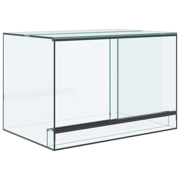Terariu cu depozitare vidaXL, Transparent 50 x 30 x 30 cm Sticla