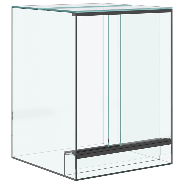 Terariu cu depozitare vidaXL, Transparent 30 x 30 x 30 cm Sticla