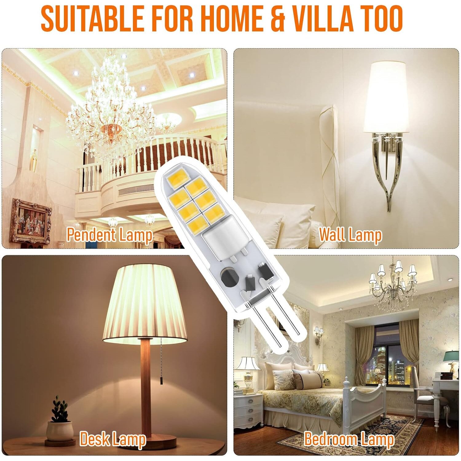 Set 5 Becuri LED G4 RuLEDne, 2W (Inlocuieste 20W Halogen), 12V AC/DC ...