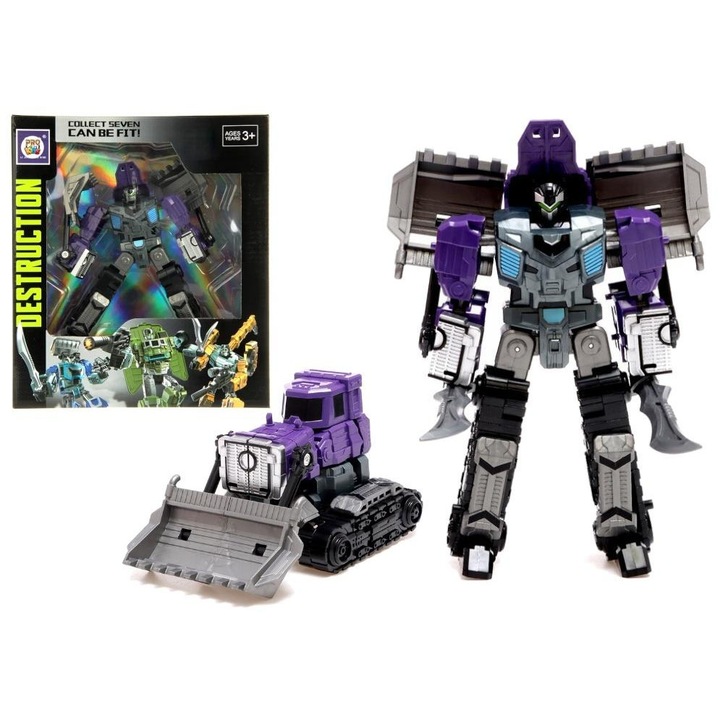 Figurina Pro Kids Power Kong Destruction, transformabil, din vinil, multicolor, 1 buc.
