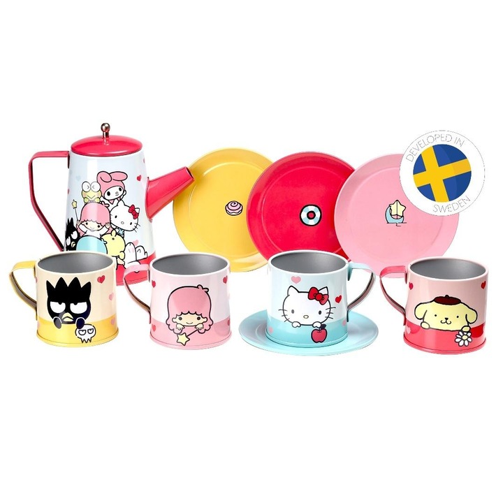 Micki Hello Kitty többszínű fém teáskészlet gyerekeknek
