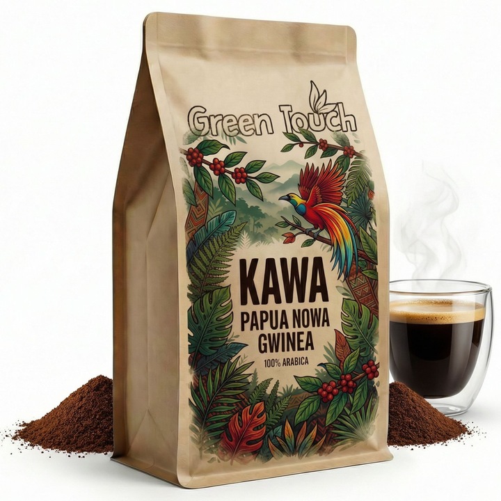 Cafea macinata Green Touch Papua Noua Guinee 100% arabica 1kg medium roast