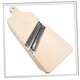 Tocator varza, GraweroweLove, 2 lame, lemn fag, inox, natural, 36x14x1.6cm