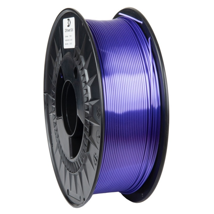 Filament PLA Silk 3DPower lila 1.75mm 1kg fénnyel