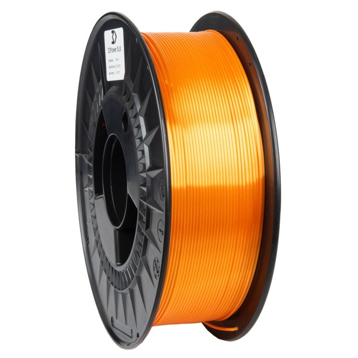 Filament PLA Silk 3DPower narancssárga 1.75mm 1kg fényes