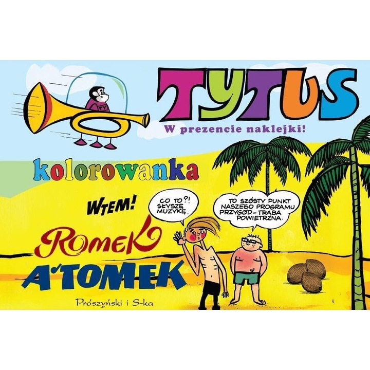 Figurina Proszynski i S-ka Tytus Romek és ATomek többszínű 0x17x24cm szett matricákkal