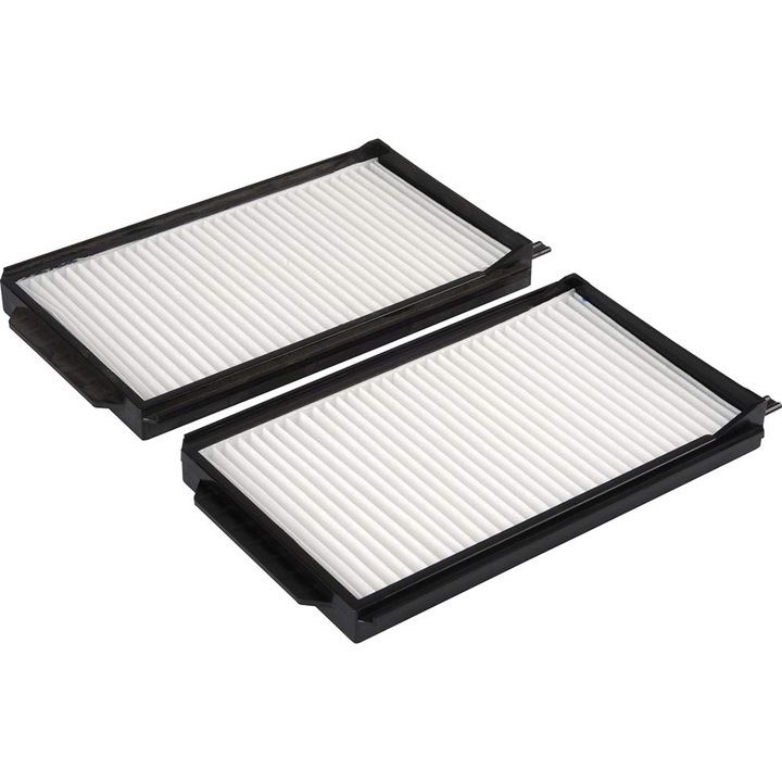 Filtru habitaclu (filtru cabina) Herth+Buss Jakoparts J1343004, pentru Mazda Demio, protectie impotriva polenului si prafului, 193x108x19.5 mm, alb/negru, 2 bucati