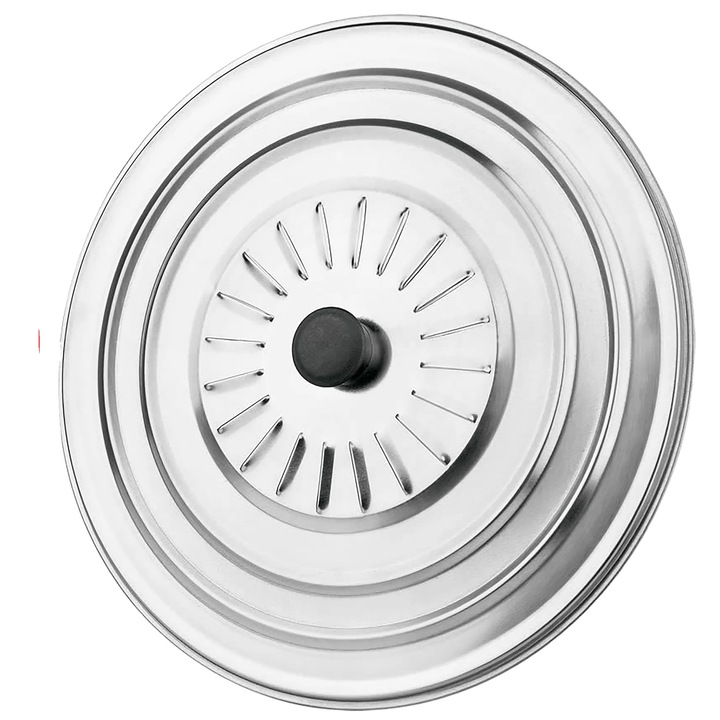 Rozsdamentes acél edényfedő, ergonomikus fogantyúval és beépített szellőzéssel, gáz- és indukciós tűzhelyekkel kompatibilis, inox, O 36 cm