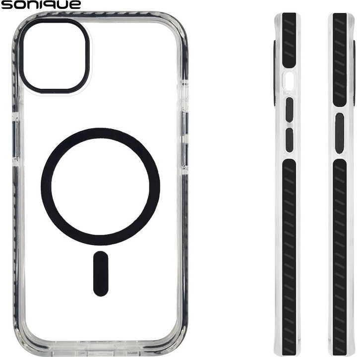Husa telefon Sonique MagHard Pro magnetic negru TPU 12x24cm
