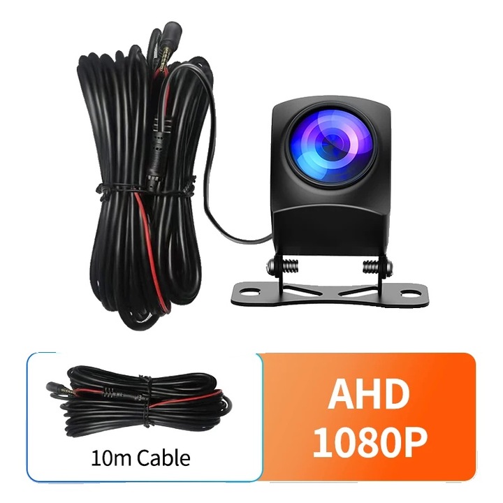 Autó tolatókamera 1080P, 140 fokos látószög, 10m kábel