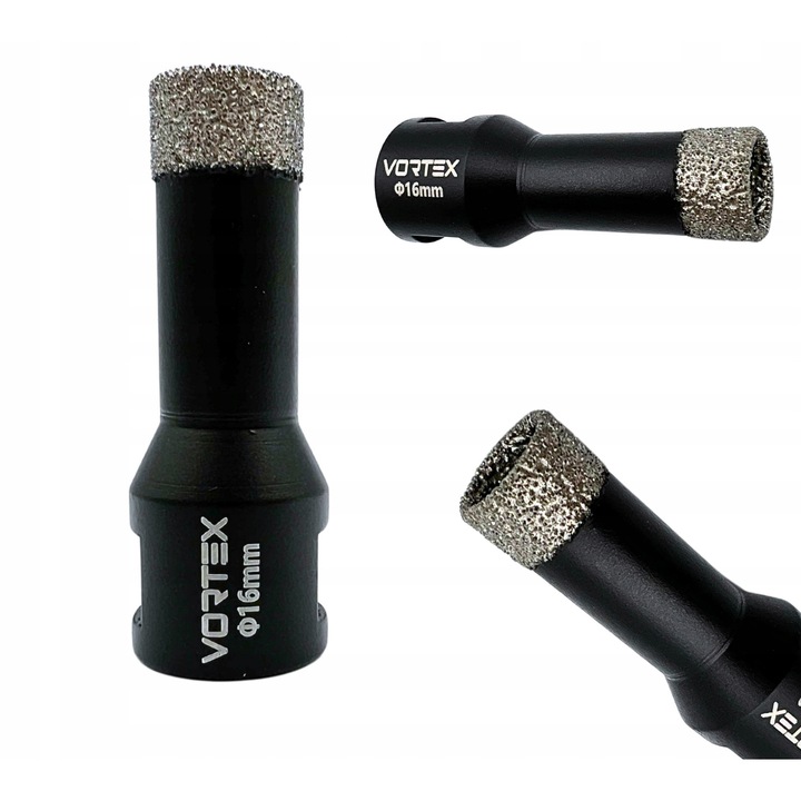 Corona diamantata Vortex 16mm M14 pentru gresie si marmura