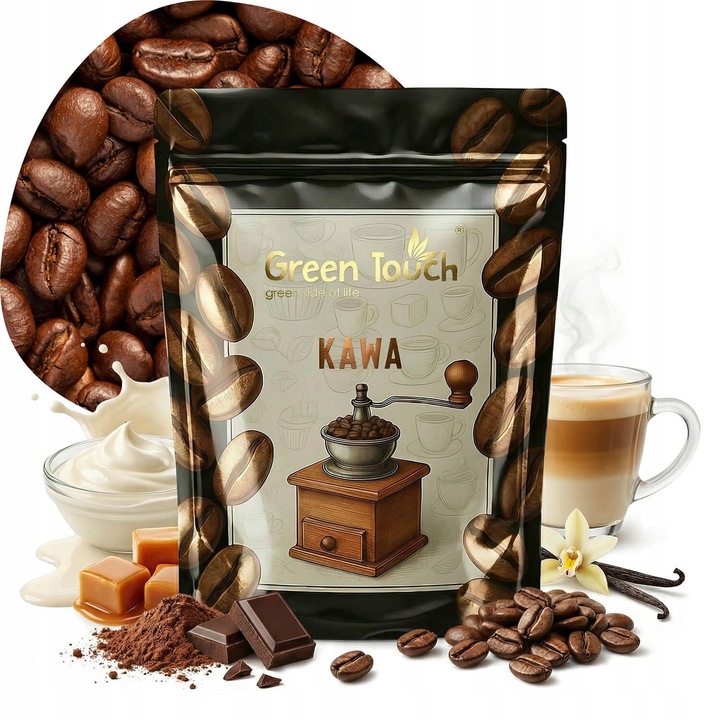 Cafea boabe Green Touch Irish Cream 200g crema irlandeza
