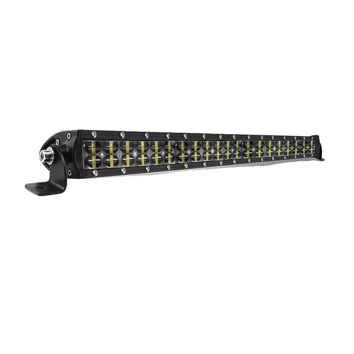 Bara de iluminat LED / lampa LED 22 inch Dual Rows, aluminiu, 6000K spot beam, IP68, negru