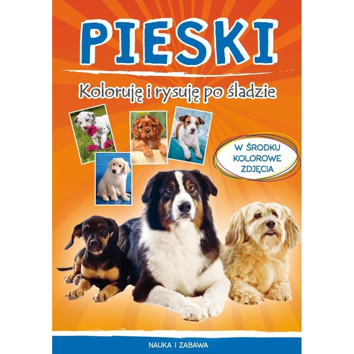 Книжка с дейности Literat Pieski за оцветяване и рисуване