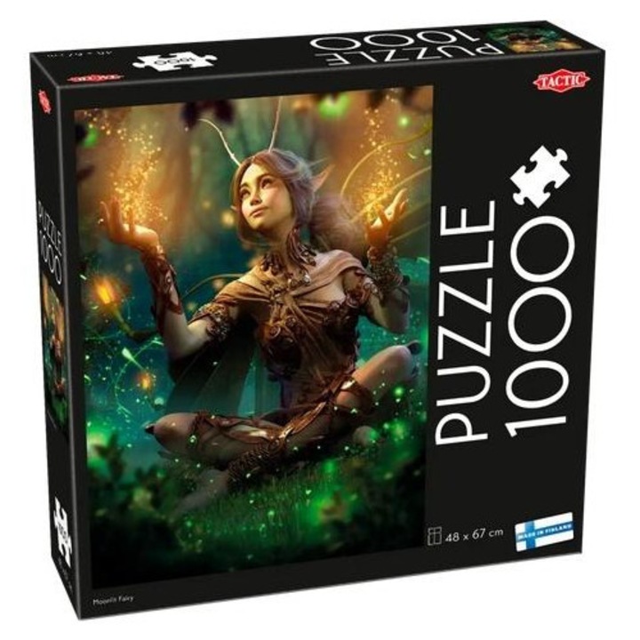 Пъзел Tactic Moonlit Fairy, колекция Puzzle Lovers, 1000 части, 48 x 67 см, Многоцветен, 1 бр.