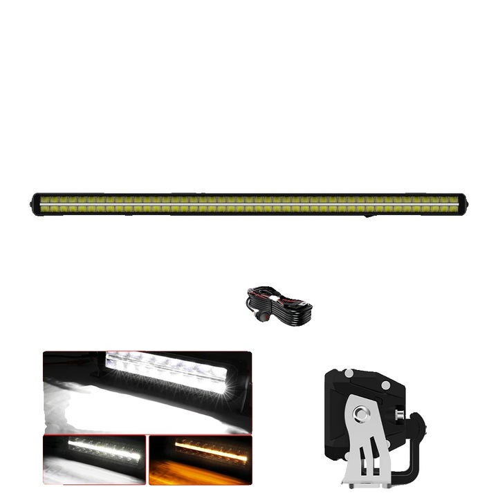 Bara LED 52inch, spot és flood kombináció, alumínium, ellenálló, IP68, DT kábel