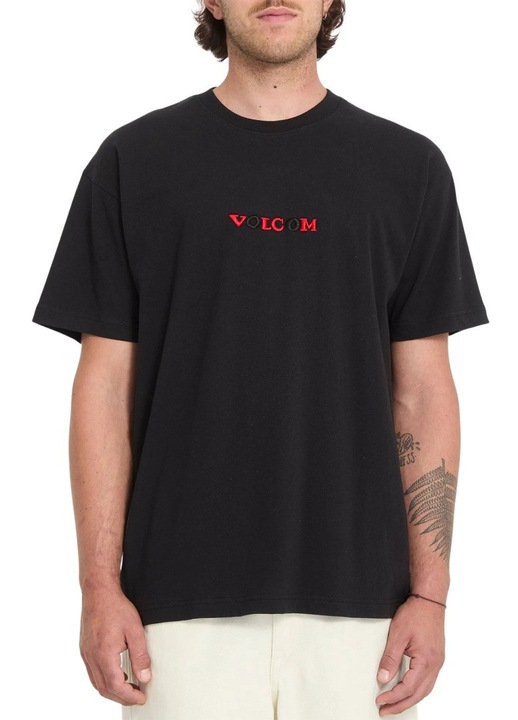 Мъжка тениска Volcom Seth Conboy, черен, органичен памук, овърсайз дизайн, стрийтуеър стил