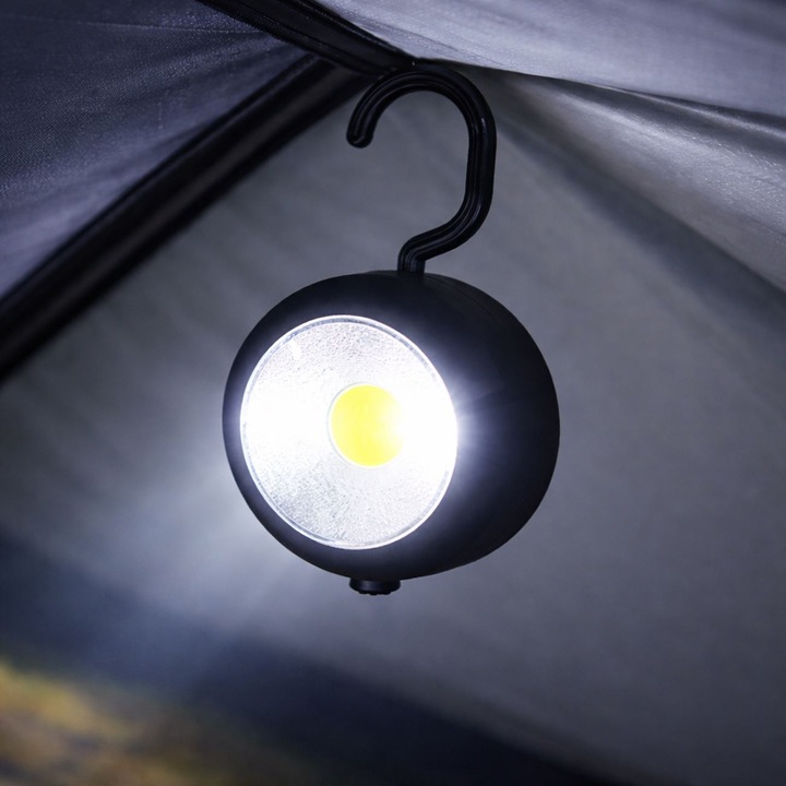 LED фенер с кука и магнит Ø7см