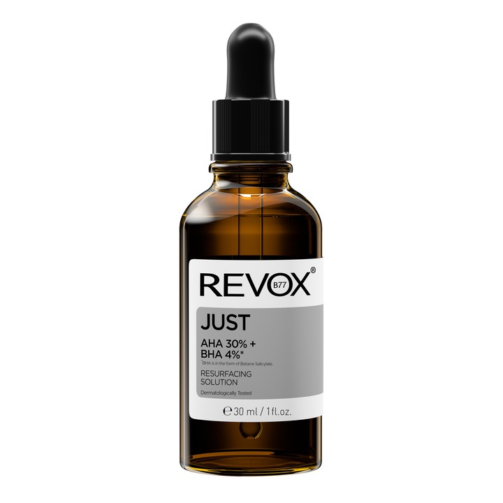 Ser exfoliant AHA 30%, BHA 4% Revox Just, 30 ml