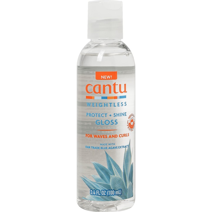 Gloss pentru stralucire si netezire, cu protectie termica si UV, Cantu Weightless, 100ml