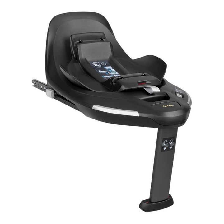 Scaun auto Kikka Boo i-Class i-Size Baza ISOFIX rotativ 360, pentru 0-4 ani, 40-105 cm, cu picior de sprijin, 0+