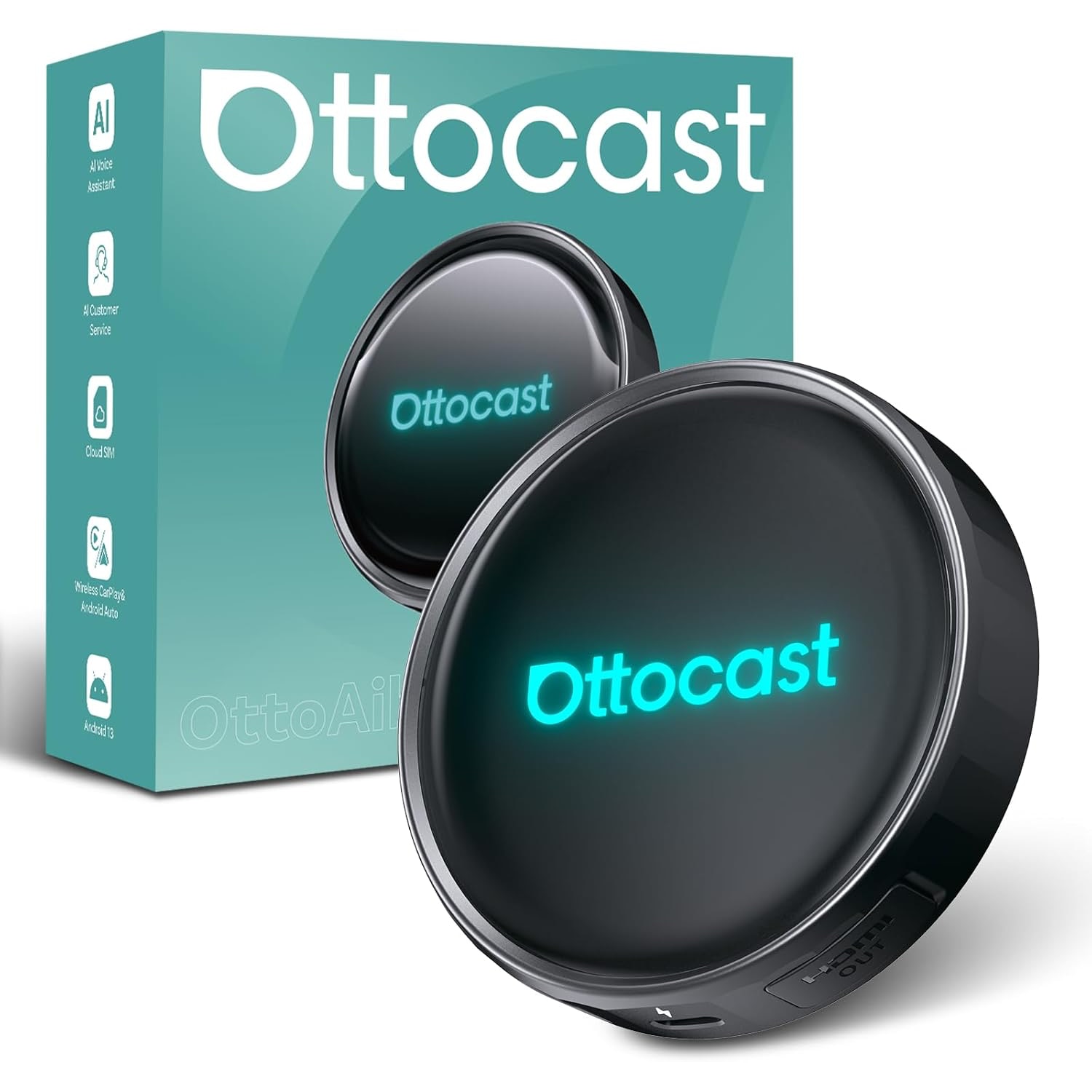 カーオーディオ ottocast OttoAibox P3 Android CarAdapter Adaptor wireless auto Ottocast OttoAibox P3 Pro CarPlay Android
