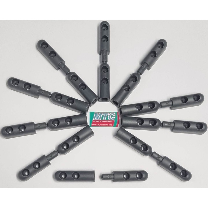 Set 10 Balamale Complete MTC - Gri, pentru Plasa Tantari, Sita Insecte