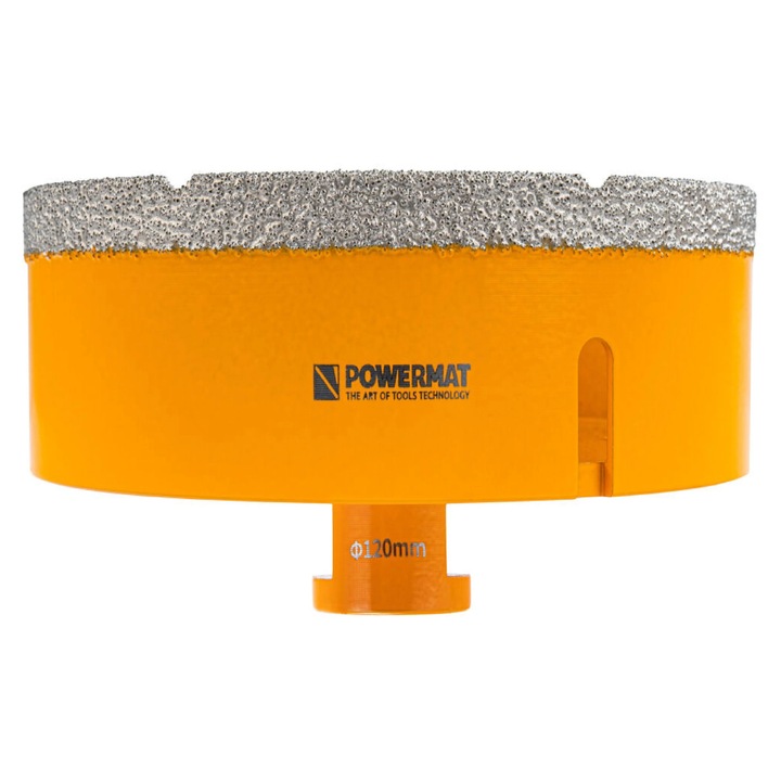 Carota diamantata pentru ceramica PM-DWK-120M14M, 120 mm, Powermat PM1582