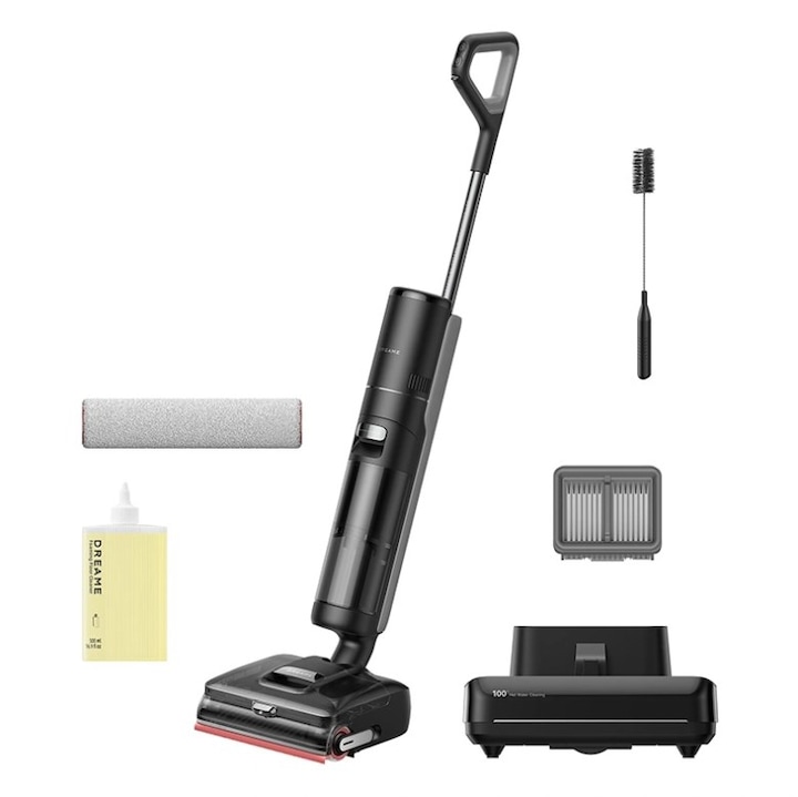 Aspirator fara fir Dreame H15 Pro, 560 W, autonomie 60 min, multi-suprafete, accesorii incluse, Negru
