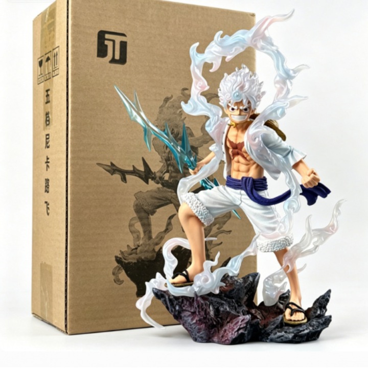Фигурка на Луфи от поредицата "One Piece" с 5 позиции, фигурка на Луфи с ефект на мълния, колекция от аниме продукти, декоративни артикули и подаръци
