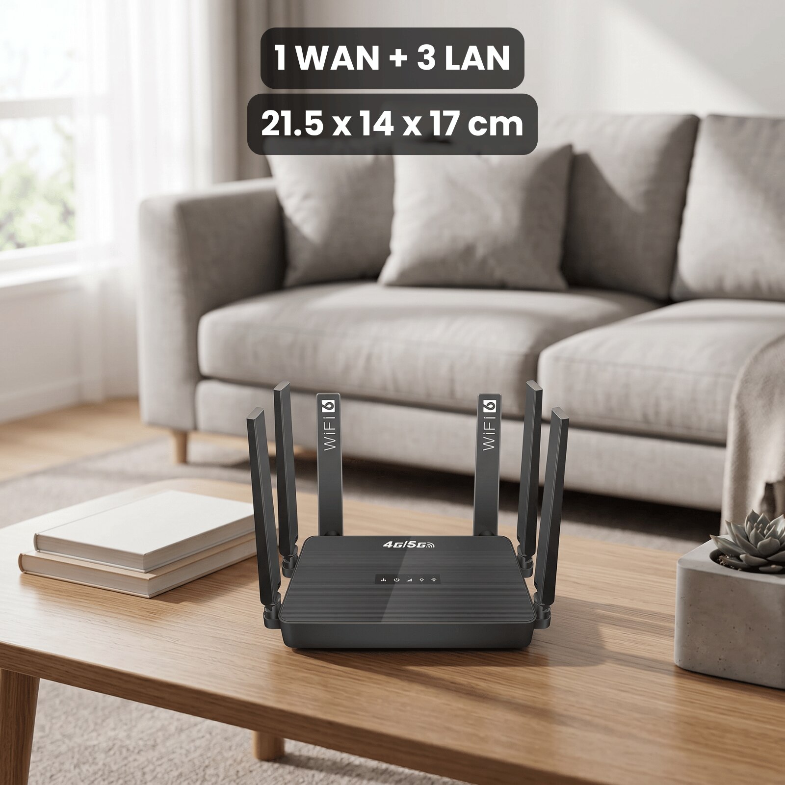 Console Router 32 Router Wireless HASEPE® 5G 4G LTE WiFi 6 Cu Slot SIM, Router Wireless ...