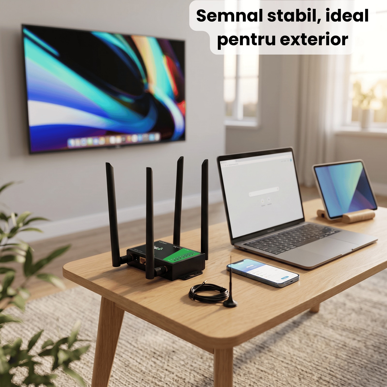 Router Wireless 4G LTE HASEPE® Exterior CPE 300Mbps, Router Wireless Cu ...