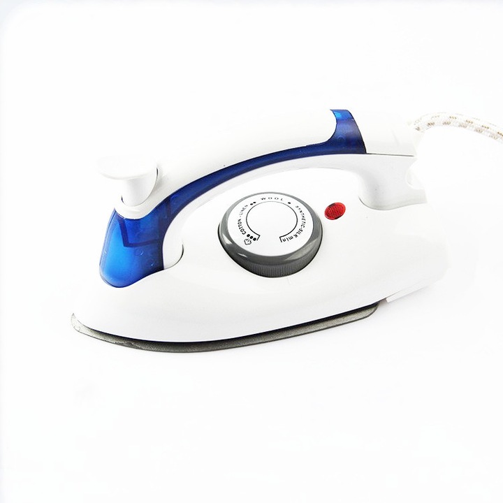 Fier de calcat cu abur de calatorie - Fier de calcat portabil compact si pliabil, ergonomic pentru utilizare acasa si in calatorii, 700W