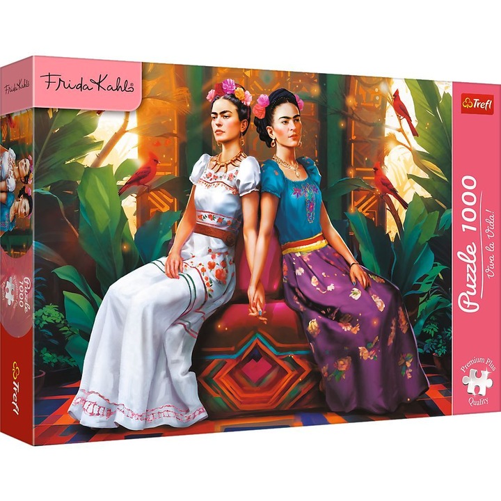 Пъзел Trefl Premium Plus, Frida Kahlo, Two Girls, 1000 части