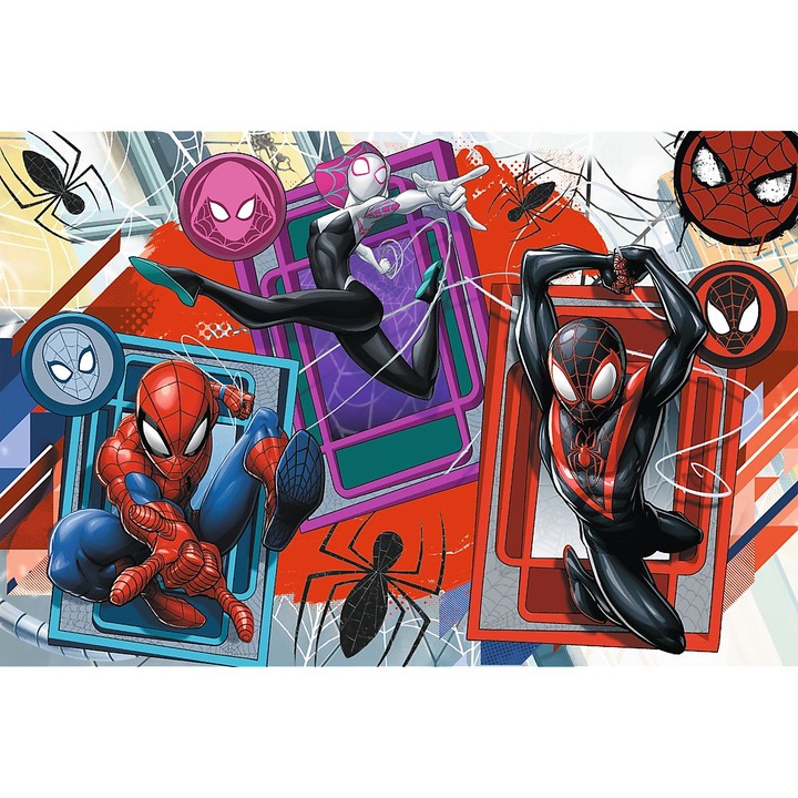 Puzzle Trefl Maxi - Marvel Spider-Man, Simturi de paianjen, 24 piese