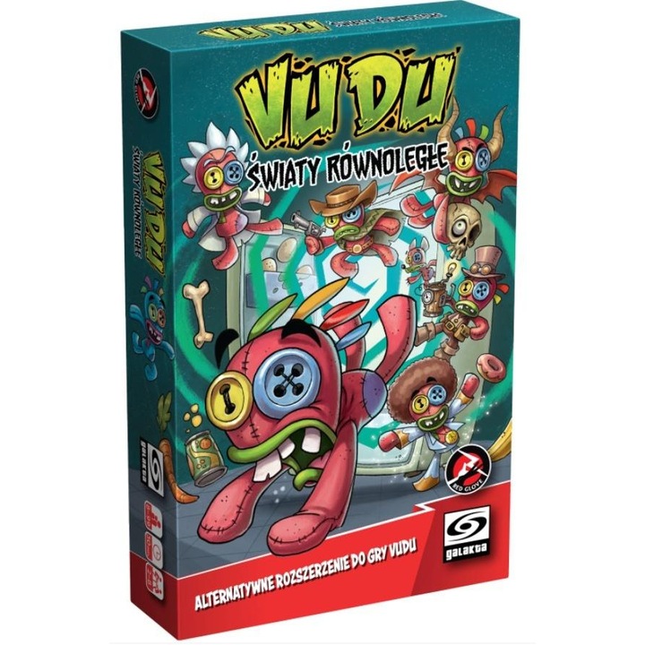 Extensie joc GALAKTA Vudu Lumi paralele, pentru joc de societate, figurine din vinil, cutie colector cu fereastra, Multicolor