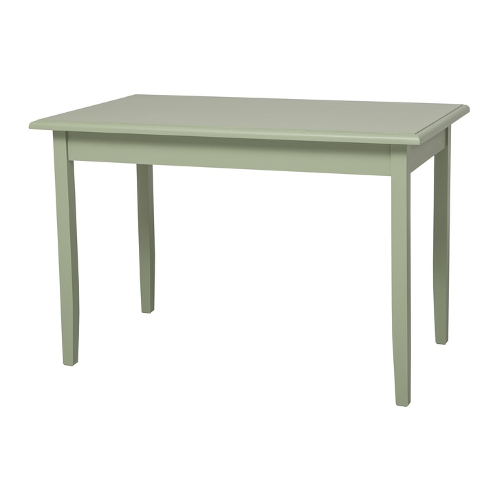 Masa, vopsit, culoare verde masliniu P054, 100% lemn masiv, 120x70x78 cm