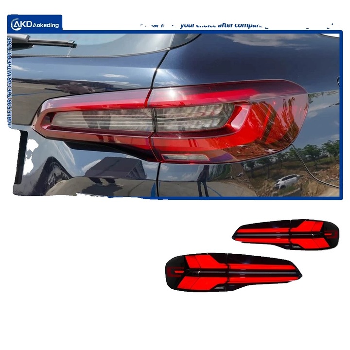 LED hátsó lámpa szett BMW X5 G05-höz, multifunkcionális, fekete, 2 hüvelyk