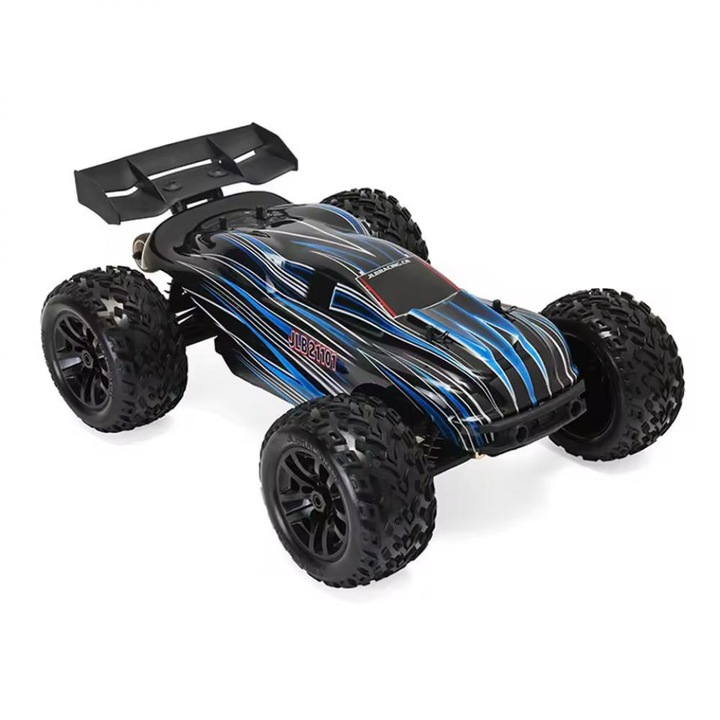 JLB RACING Cheetah 21101 4WD távirányítós autó, nagy sebesség 80km/h, méretarány 1:10, 2.4G, 3S 11.1V 4000 mAh 30C akkumulátor, 20 perc autonómia, kefe nélküli motor