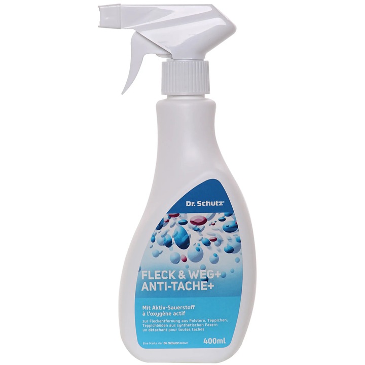 Folttisztító spray oldat 400ml textilfoltok eltávolítására ruhákról, szőnyegekről, padlószőnyegről és kárpitról