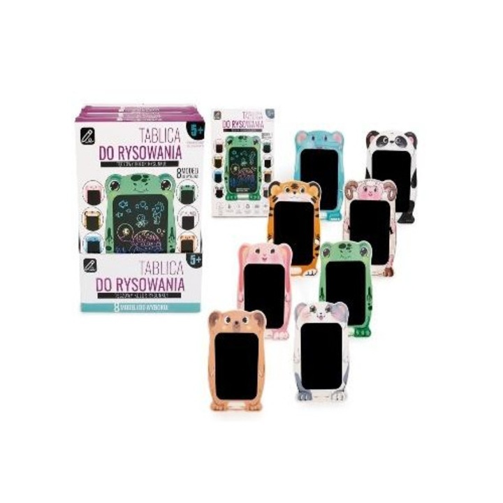 Artyk LCD rajztábla/írópad, 8 modell, többszínű kijelzővel, stylusszal, többszínű, 1 db