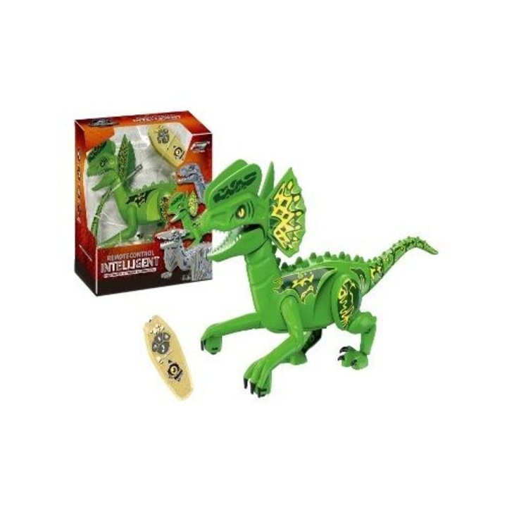 Artyk RC dinoszaurusz játék, távirányítóval, hangokkal és világító szájjal, többszínű, 1 db