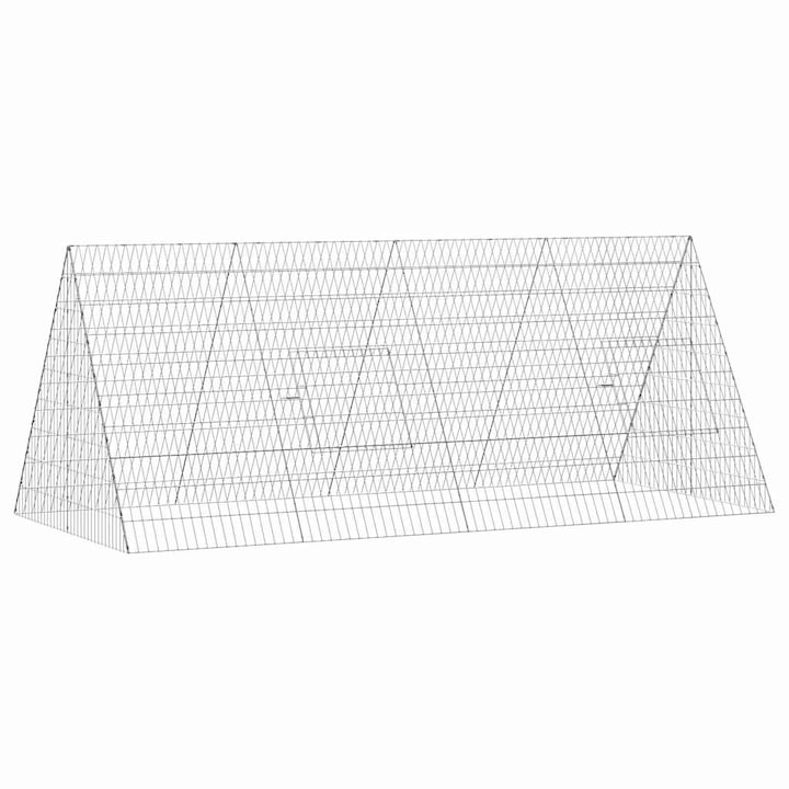 Cusca pentru vidaXL, pui Argintiu 110 x 100 x 85 cm Otel Galvanizat