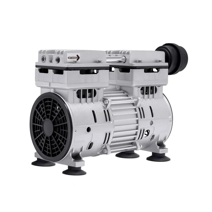 Olajmentes vákuumszivattyú, Ipari laboratóriumi szivattyú, 500 W, 1440 ford./perc, Túlmelegedés elleni védelem, Alacsony zajszint, 220 V EU csatlakozó, Ezüst