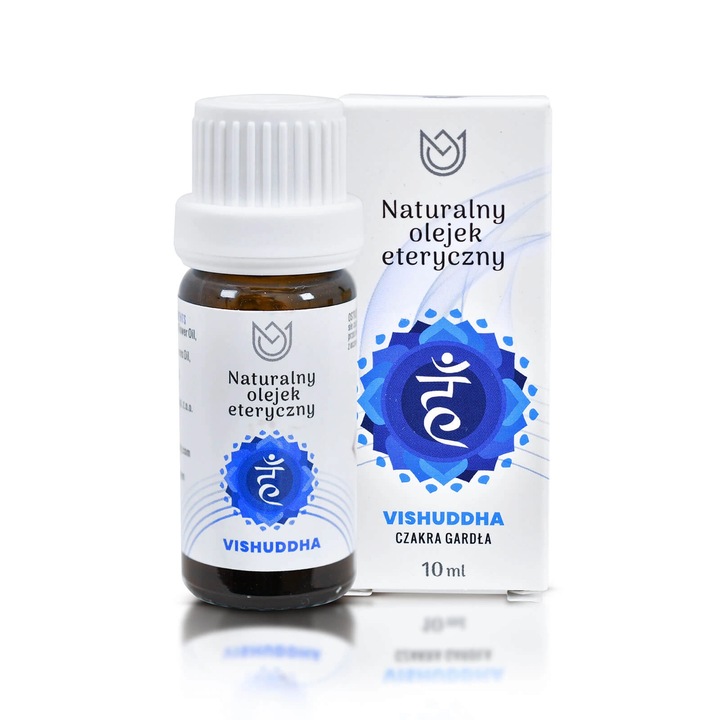 Illóolaj, Torokcsakra, 10ml, 100% Természetes mix, Izsóp, Zsálya, Ciprus, Menta és bazsalikom, Kommunikáció, Önkifejezés