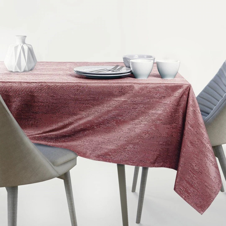 Asztalterítő, világos rózsaszín, 30x100cm, textil